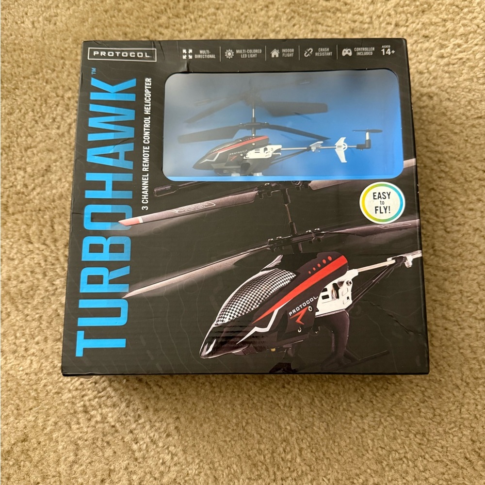 TurboHawk Remote Control Helicopter - Red and Black